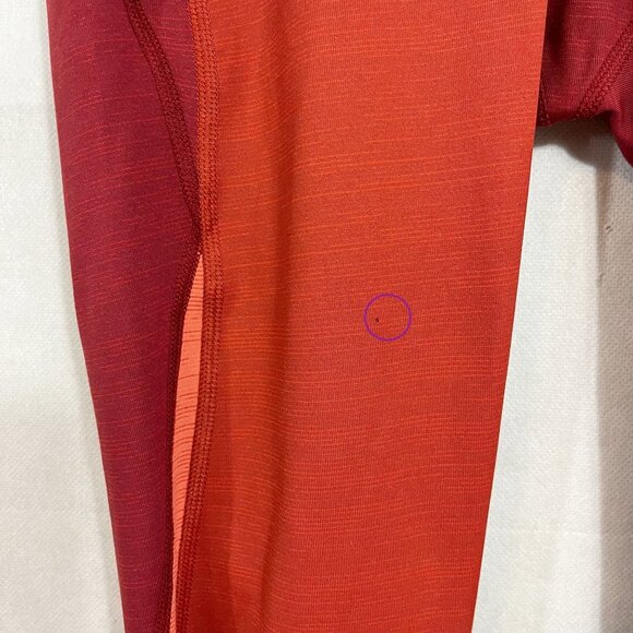 Outdoor Voices Orange Colorblock TechSweat Zoom Leggings Workout - Size Small - Picture 8 of 8